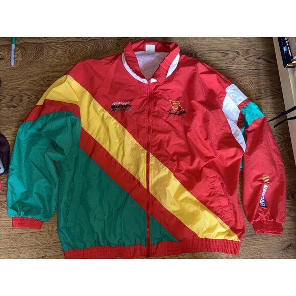 Vintage Terry Labonte Kellogg's Corn Flakes Racing Windbreaker Jacket XXL - Picture 1 of 6